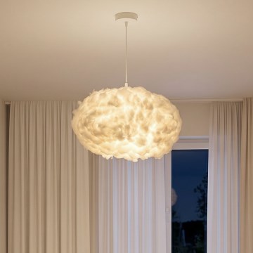 Brilagi - Ripplamp kaablil SOLEAIR 2xE27/40W/230V läbimõõt 60 cm valge