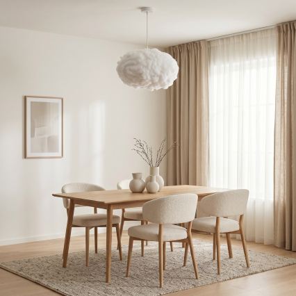 Brilagi - Ripplamp kaablil SOLEAIR 2xE27/40W/230V läbimõõt 60 cm valge