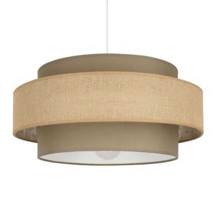 Brilagi - Ripplühter juhtmega RESNA 1xE27/60W/230V läbimõõt 40 cm pruun/beež