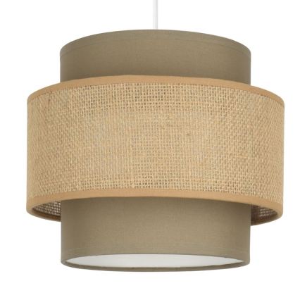 Brilagi - ripplühter juhtmel RESNA 3xE27/60W/230V läbimõõt 45 cm pruun/beež