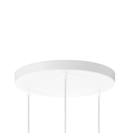 Brilagi - ripplühter juhtmel RESNA 3xE27/60W/230V läbimõõt 45 cm pruun/beež