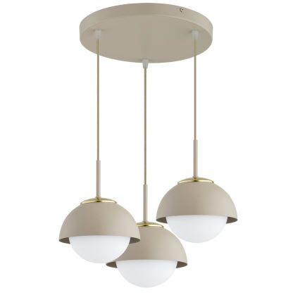 Brilagi - Ripplühter kaabliga COSMO 3xE27/60W/230V beež/kuldne