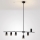 Brilagi - Ripplühter kaabliga CRANE 6xGU10/30W/230V must