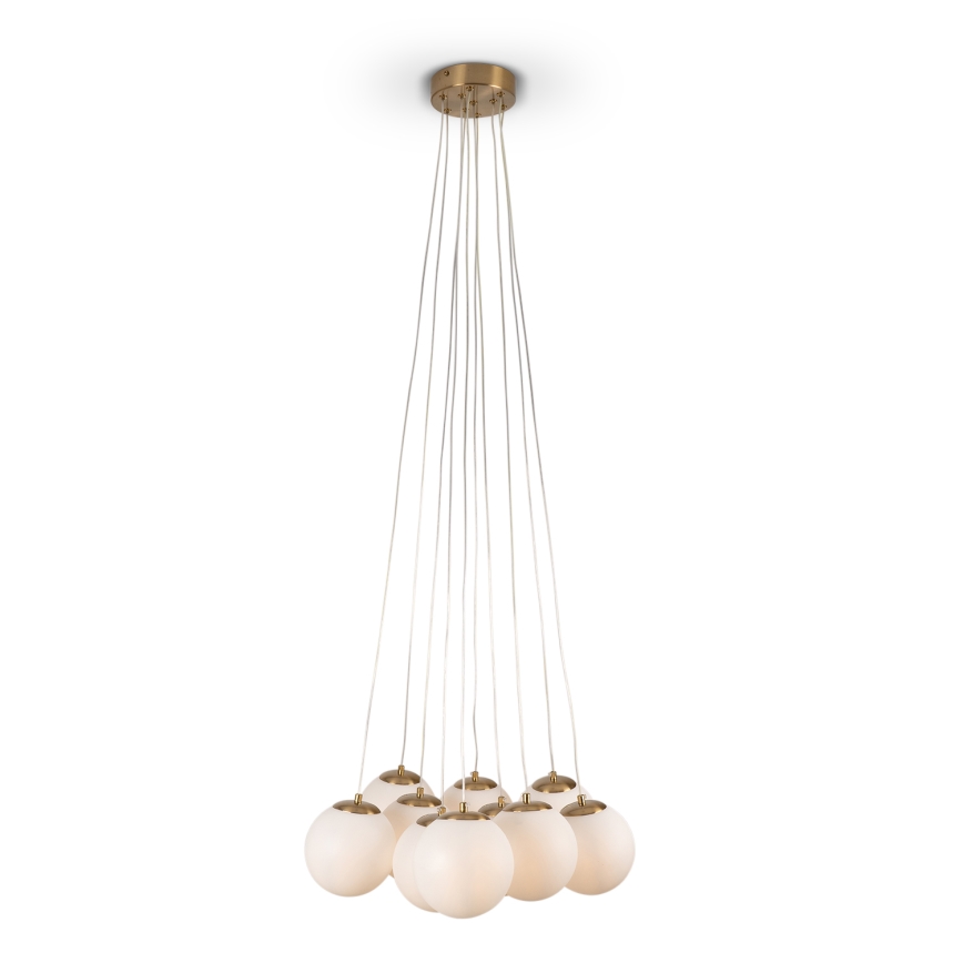 Brilagi - Ripplühter kaabliga GLOBE 10xE14/15W/230V valge