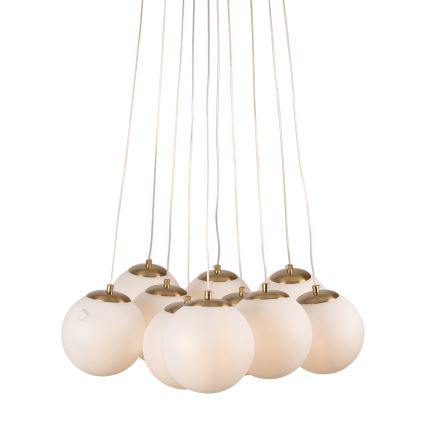 Brilagi - Ripplühter kaabliga GLOBE 10xE14/15W/230V valge