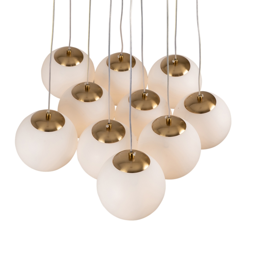 Brilagi - Ripplühter kaabliga GLOBE 10xE14/15W/230V valge