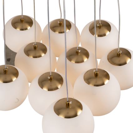 Brilagi - Ripplühter kaabliga GLOBE 10xE14/15W/230V valge