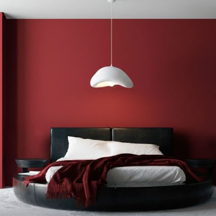 Brilagi - Ripplühter kaabliga WABI SABI 1xE27/40W/230V Ø 42 cm valge