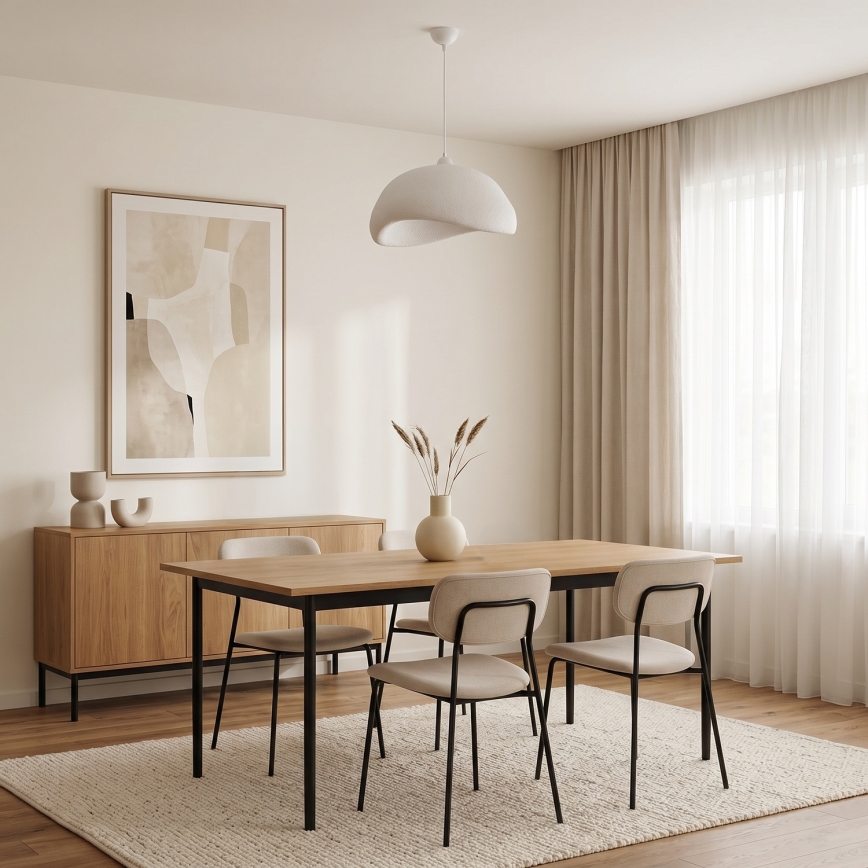 Brilagi - Ripplühter kaabliga WABI SABI 1xE27/40W/230V Ø 42 cm valge