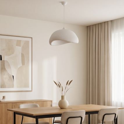 Brilagi - Ripplühter kaabliga WABI SABI 1xE27/40W/230V Ø 42 cm valge