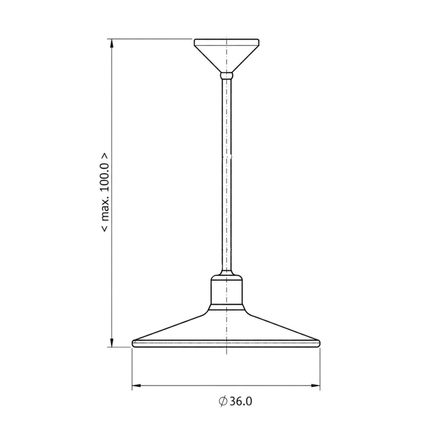 BRILAGI - ripplühter kaablil FORGE 1xE27/60W/230V, läbimõõt 36 cm, patineeritud/vaskne