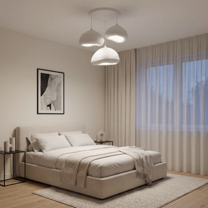 Brilagi - Ripplühter kaablil WABI SABI 3xE27/40W/230V, läbimõõt 82 cm, valge