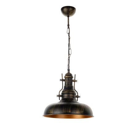 Brilagi - Ripplühter ketiga PYRONIC 1xE27/40W/230V läbimõõt 32 cm pronks/patina