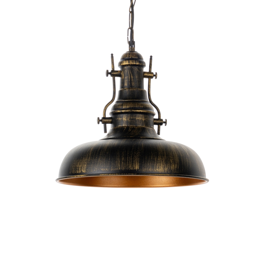 Brilagi - Ripplühter ketiga PYRONIC 1xE27/40W/230V läbimõõt 32 cm pronks/patina