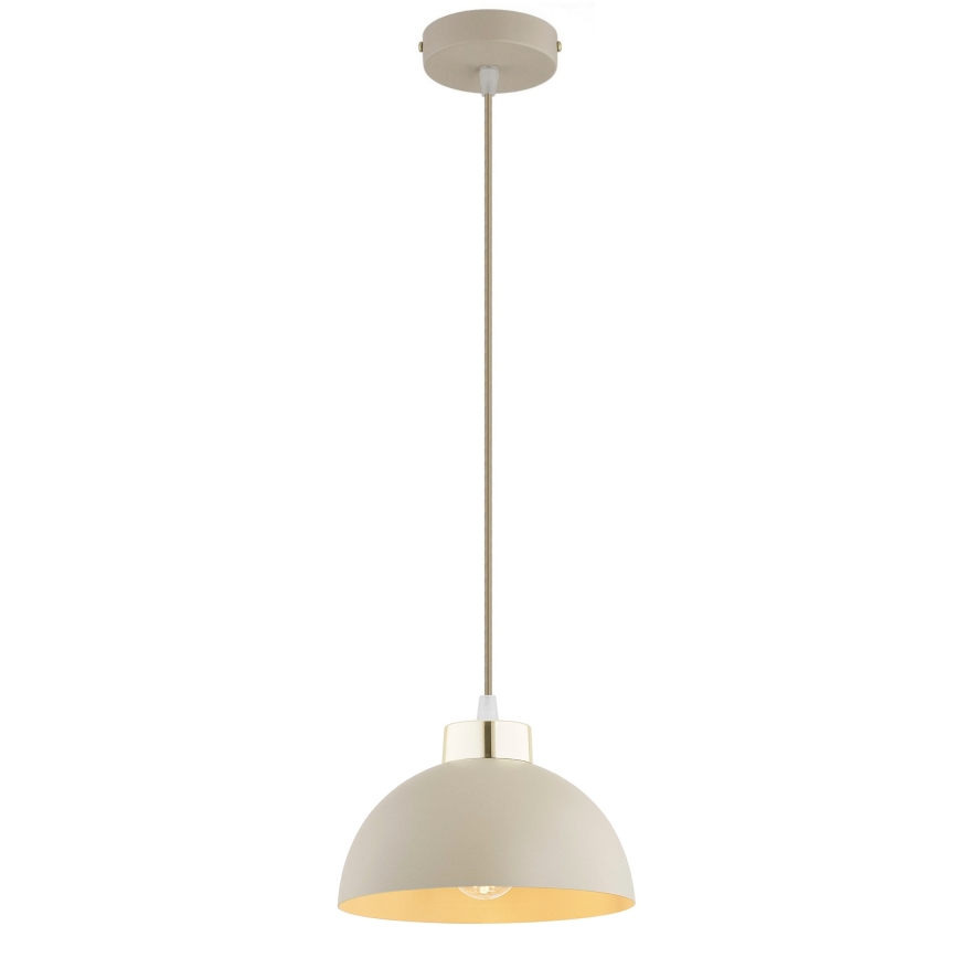 Brilagi - Ripplühter riputuskaabliga MOON 1xE27/60W/230V, läbimõõt 18 cm, beež/kuldne