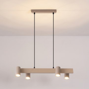 Brilagi - ripplühter SELE kaablile, 4xGU10/30W/230V, beež