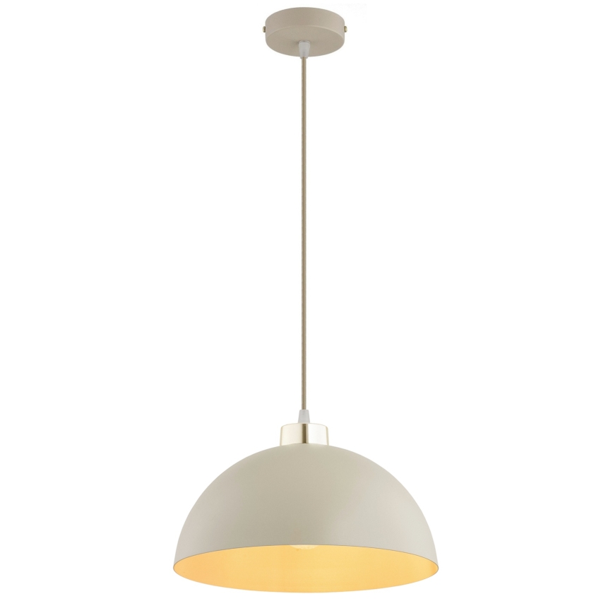 Brilagi - rippvalgusti juhtmega, MOON 1xE27/60W/230V, läbimõõt 30 cm, beež/kuldne
