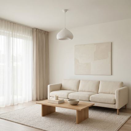 Brilagi - Rippvalgusti juhtmega WABI SABI 1xE27/40W/230V läbimõõt 32 cm valge