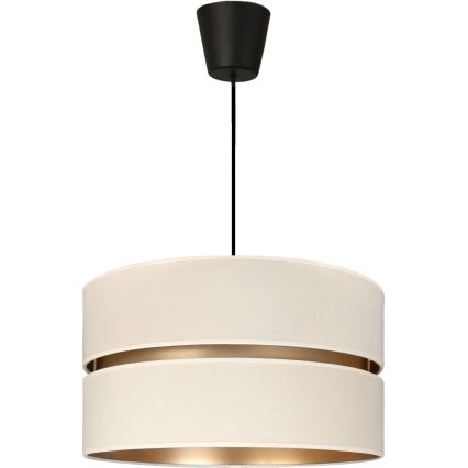 Brilagi - Rippvalgusti juhtmel DUO-DUO 1xE27/60W/230V läbimõõt 40 cm kreemjas/kuldne