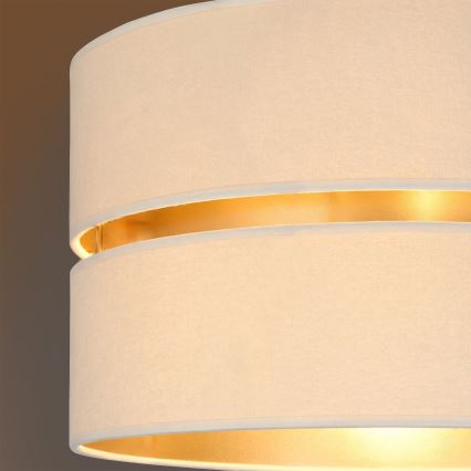 Brilagi - Rippvalgusti juhtmel DUO-DUO 1xE27/60W/230V läbimõõt 40 cm kreemjas/kuldne