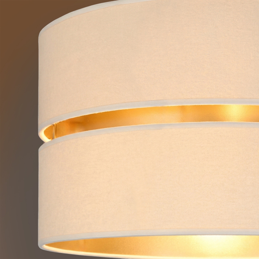 Brilagi - Rippvalgusti juhtmel DUO-DUO 1xE27/60W/230V läbimõõt 40 cm kreemjas/kuldne