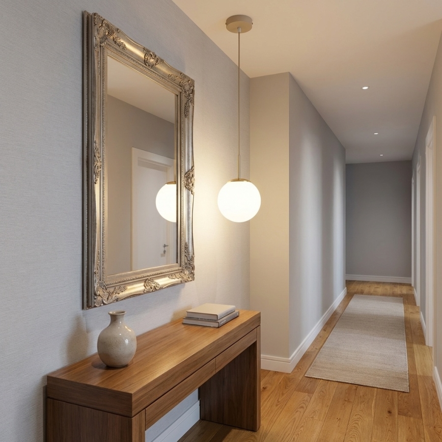 Brilagi - rippvalgusti kaabliga 1xE27/60W/230V beež/kuldne