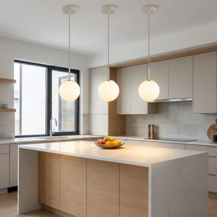 Brilagi - rippvalgusti kaabliga 1xE27/60W/230V beež/kuldne