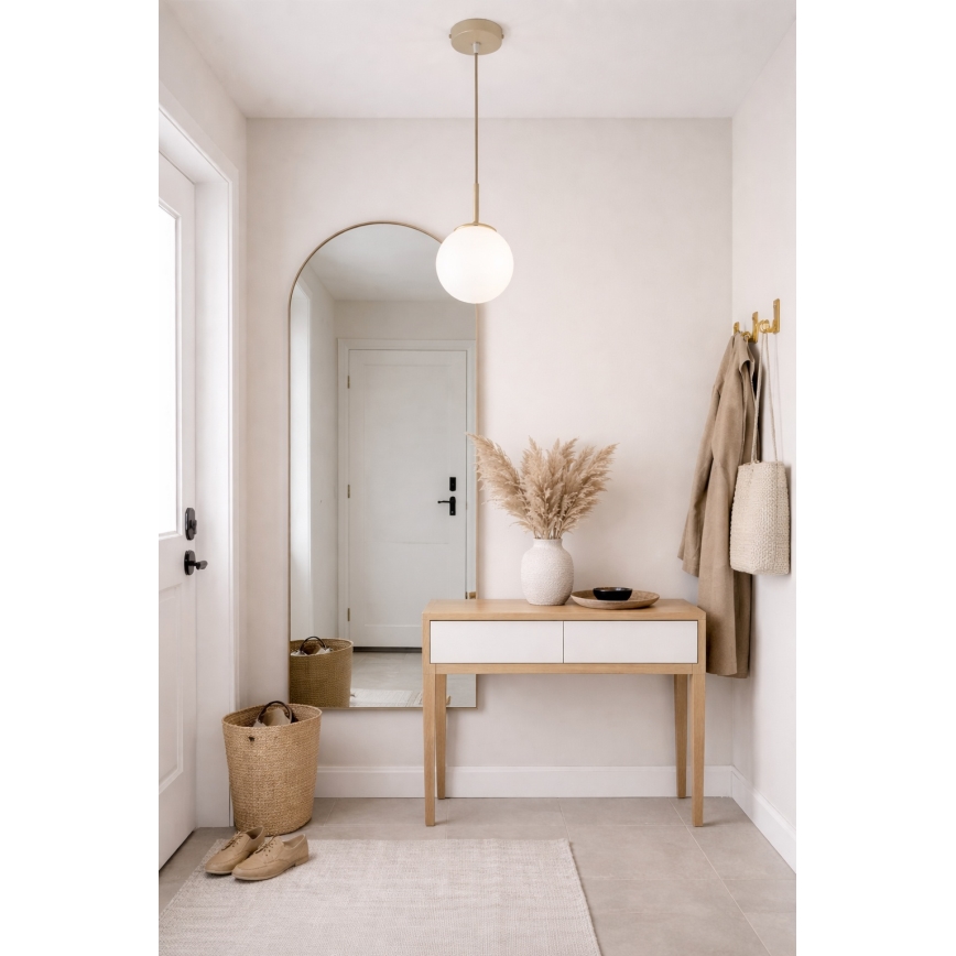 Brilagi - rippvalgusti kaabliga 1xE27/60W/230V beež/kuldne