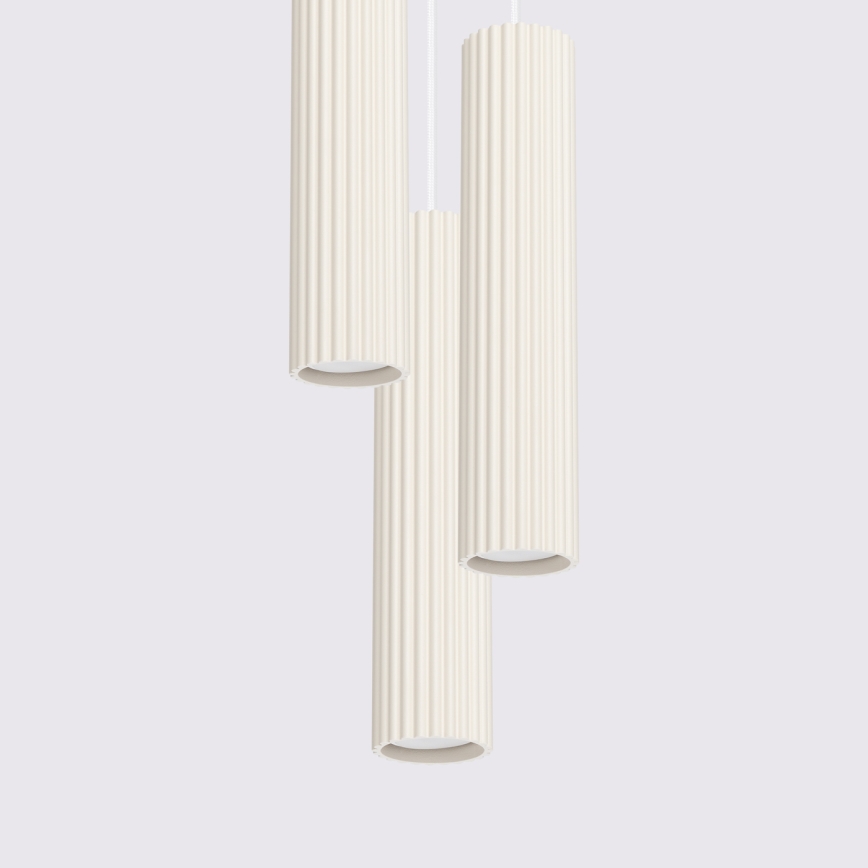 Brilagi - rippvalgusti kaabliga CRESTO 3xGU10/10W/230V kreemjas