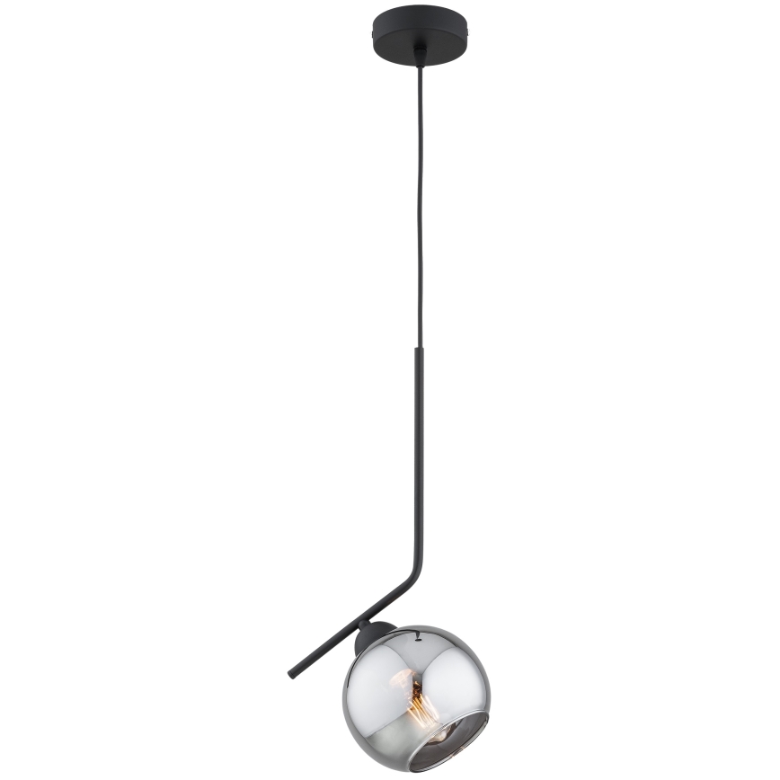 Brilagi - rippvalgusti kaabliga DIOR 1xE27/60W/230V must/suitsuhall