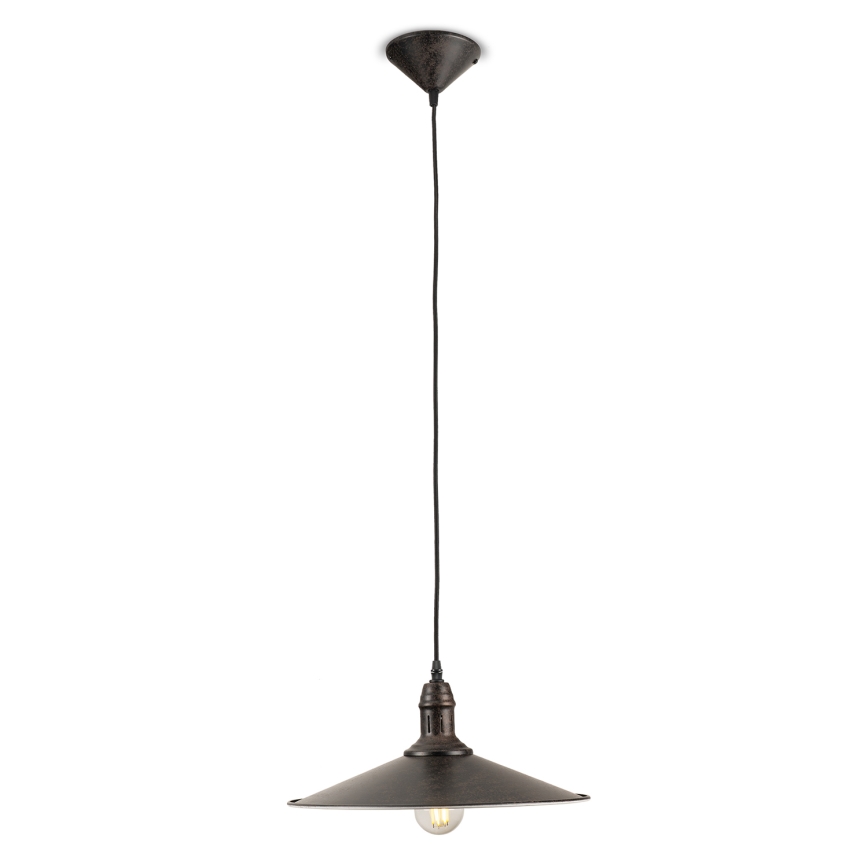 BRILAGI - Rippvalgusti kaabliga FORGE 1xE27/60W/230V läbimõõt 36 cm pruun