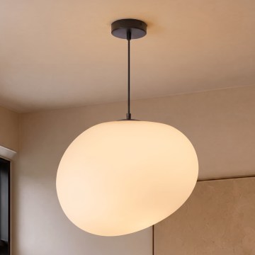 BRILAGI - Rippvalgusti kaabliga PEBBLES 1xE27/40W/230V Ø 40 cm must