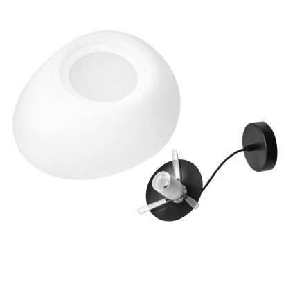 BRILAGI - Rippvalgusti kaabliga PEBBLES 1xE27/40W/230V Ø 40 cm must