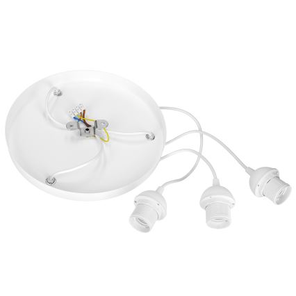 Brilagi - rippvalgusti kaabliga RESNA 3xE27/60W/230V, läbimõõt 45 cm, beež/must