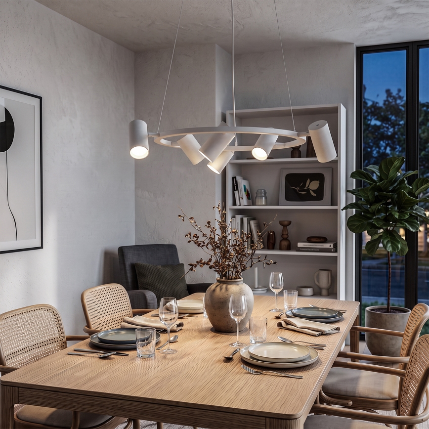 BRILAGI - Rippvalgusti kaabliga SELE 6xGU10/30W/230V valge