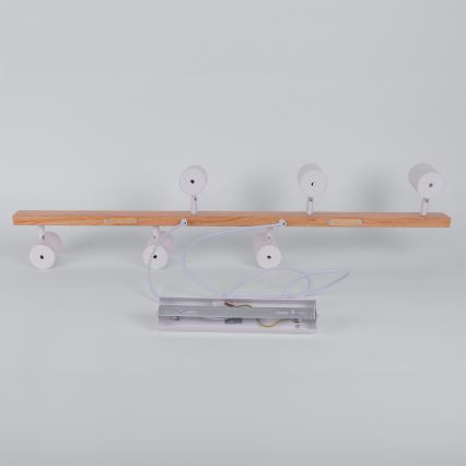 Brilagi - Rippvalgusti kaabliga SELE 6xGU10/30W/230V valge/tamme dekor