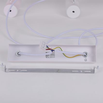 Brilagi - Rippvalgusti kaabliga SELE 6xGU10/30W/230V valge/tamme dekor