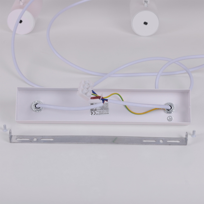 Brilagi - Rippvalgusti kaabliga SELE 6xGU10/30W/230V valge/tamme dekor