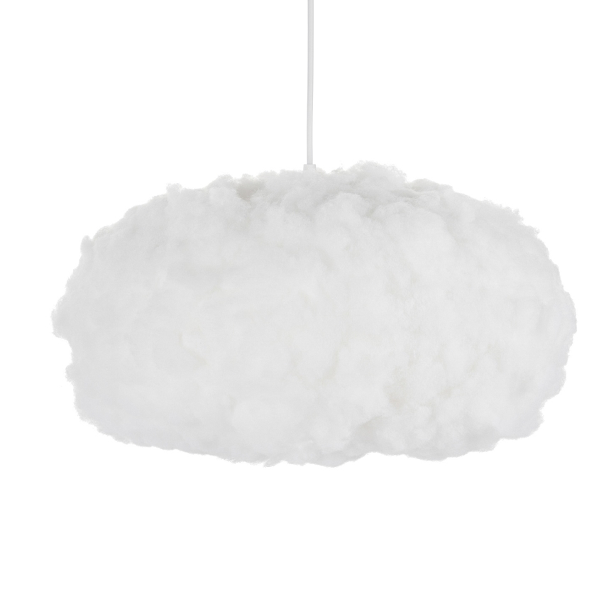 Brilagi - rippvalgusti kaabliga SOLEAIR 1xE27/60W/230V, läbimõõt 45 cm, valge
