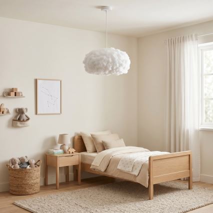 Brilagi - Rippvalgusti kaabliga SOLEAIR 1xE27/60W/230V valge