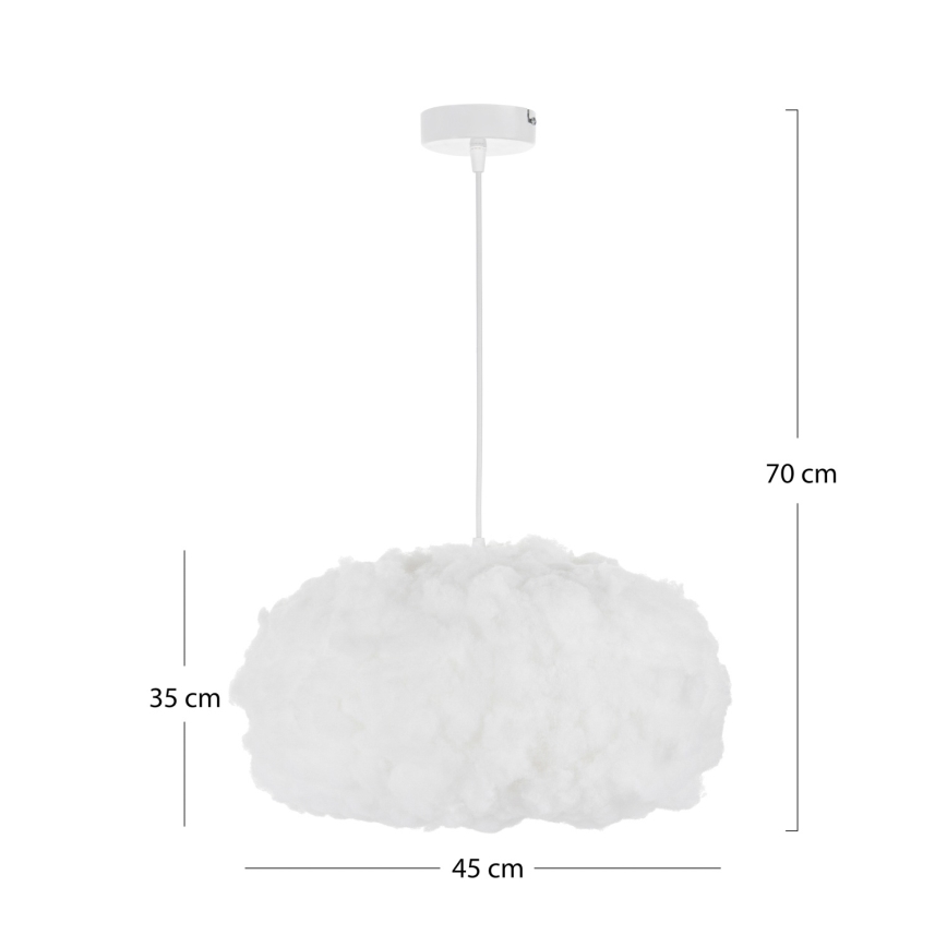 Brilagi - Rippvalgusti kaabliga SOLEAIR 1xE27/60W/230V valge