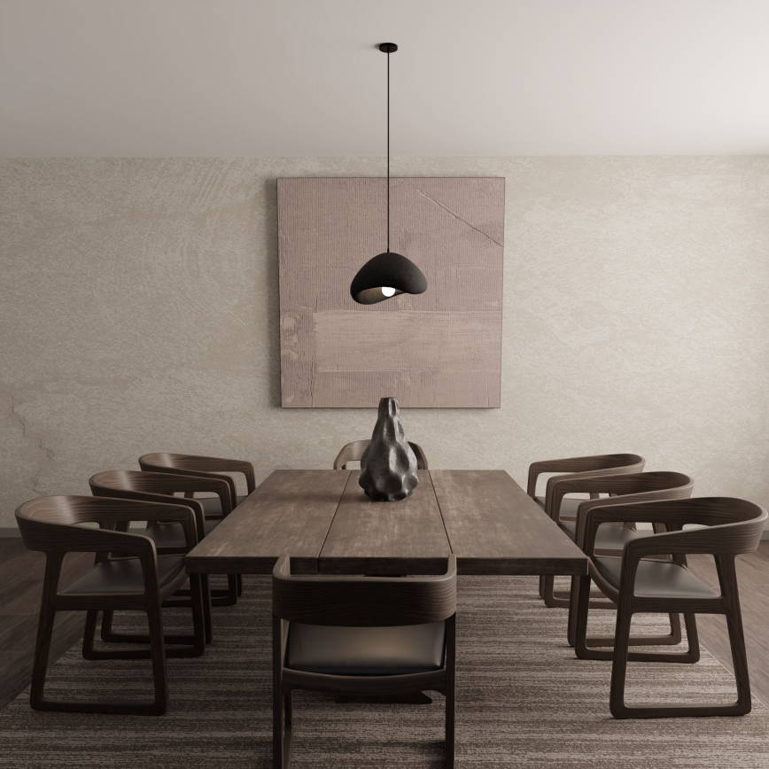 Brilagi - rippvalgusti kaabliga WABI SABI 1xE27/40W/230V, läbimõõt 33 cm, must