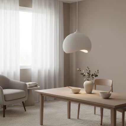 Brilagi - rippvalgusti kaabliga WABI SABI 1xE27/40W/230V läbimõõt 34 cm valge