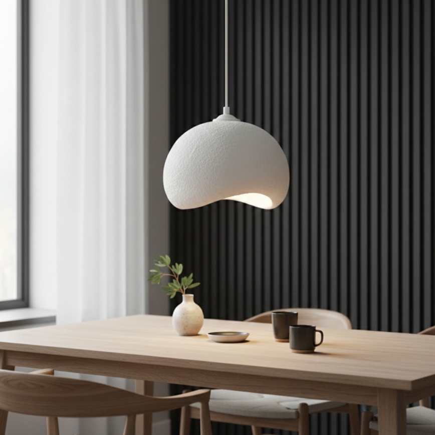 Brilagi - rippvalgusti kaabliga WABI SABI 1xE27/40W/230V läbimõõt 34 cm valge