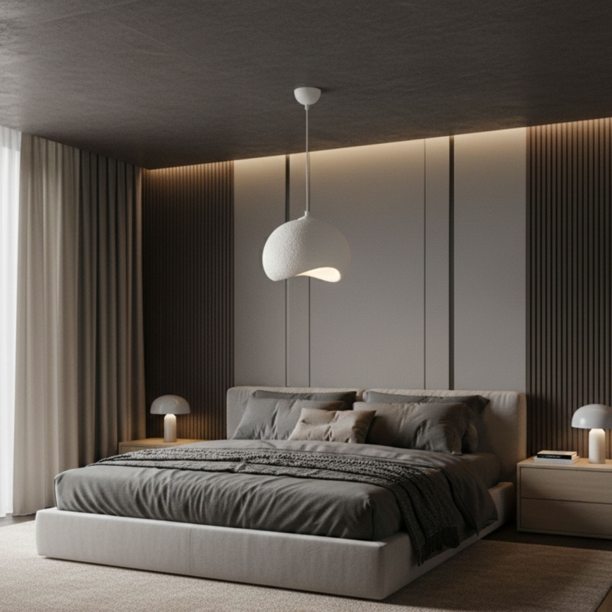 Brilagi - rippvalgusti kaabliga WABI SABI 1xE27/40W/230V läbimõõt 34 cm valge