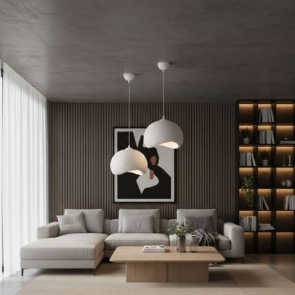 Brilagi - rippvalgusti kaabliga WABI SABI 1xE27/40W/230V läbimõõt 34 cm valge