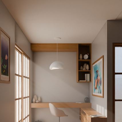 Brilagi - Rippvalgusti kaabliga WABI SABI 1xE27/40W/230V, läbimõõt 35 cm, valge