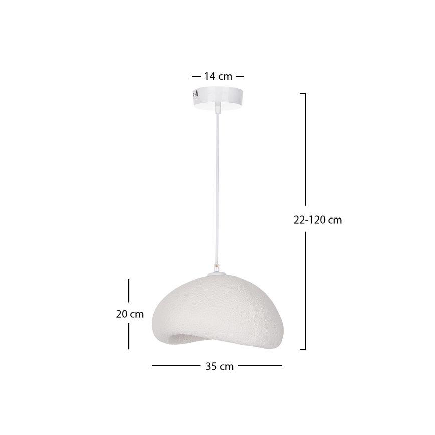 Brilagi - Rippvalgusti kaabliga WABI SABI 1xE27/40W/230V, läbimõõt 35 cm, valge