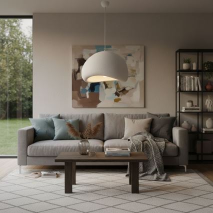 Brilagi - Rippvalgusti kaabliga WABI SABI 1xE27/40W/230V läbimõõt 50 cm valge