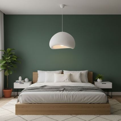 Brilagi - Rippvalgusti kaabliga WABI SABI 1xE27/40W/230V läbimõõt 50 cm valge